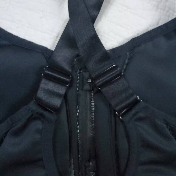 Fabletics Womens Zoe High Support Bra Cheetah Animal Full Zip-Up Sport Bra XS - Picture 6 of 11